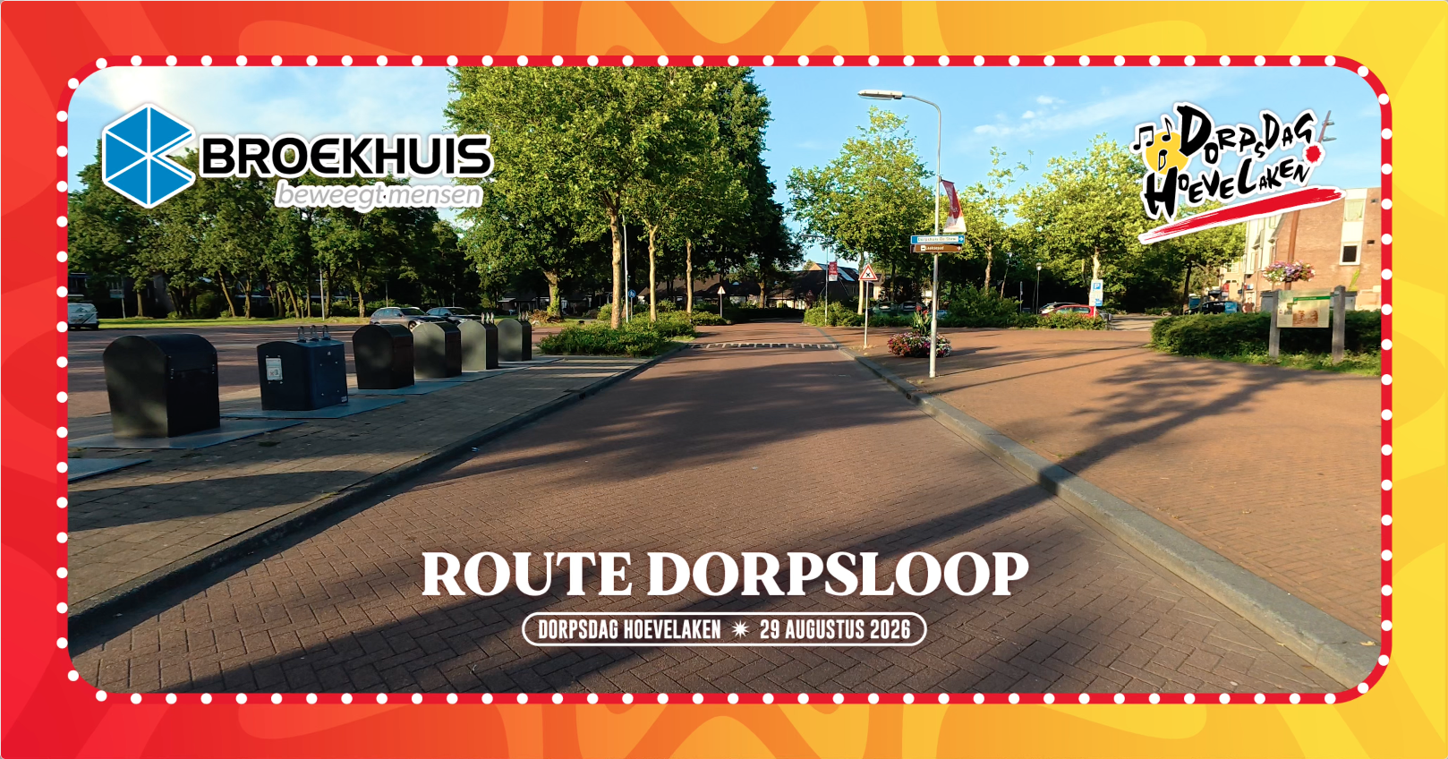 Zo ziet de route van de Dorpsloop eruit!